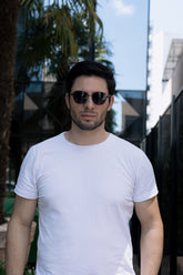Óculos de Sol Unissex San Keith Sirius Hexagonal All Black