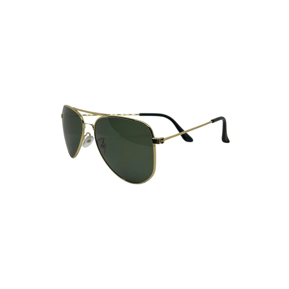 Óculos de Sol Unissex San Keith Aviador Dourado Com Lente Verde