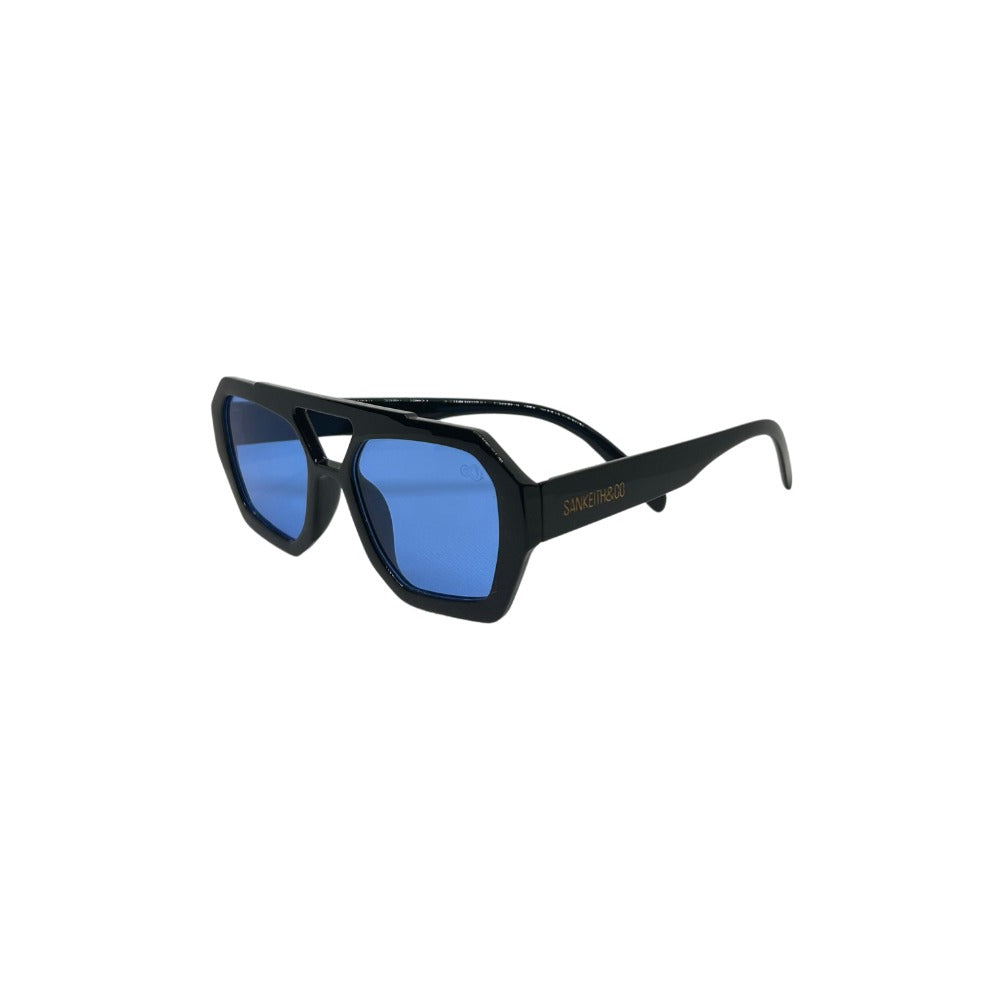 Óculos de Sol Unissex San Keith Londres Preto Lente Azul