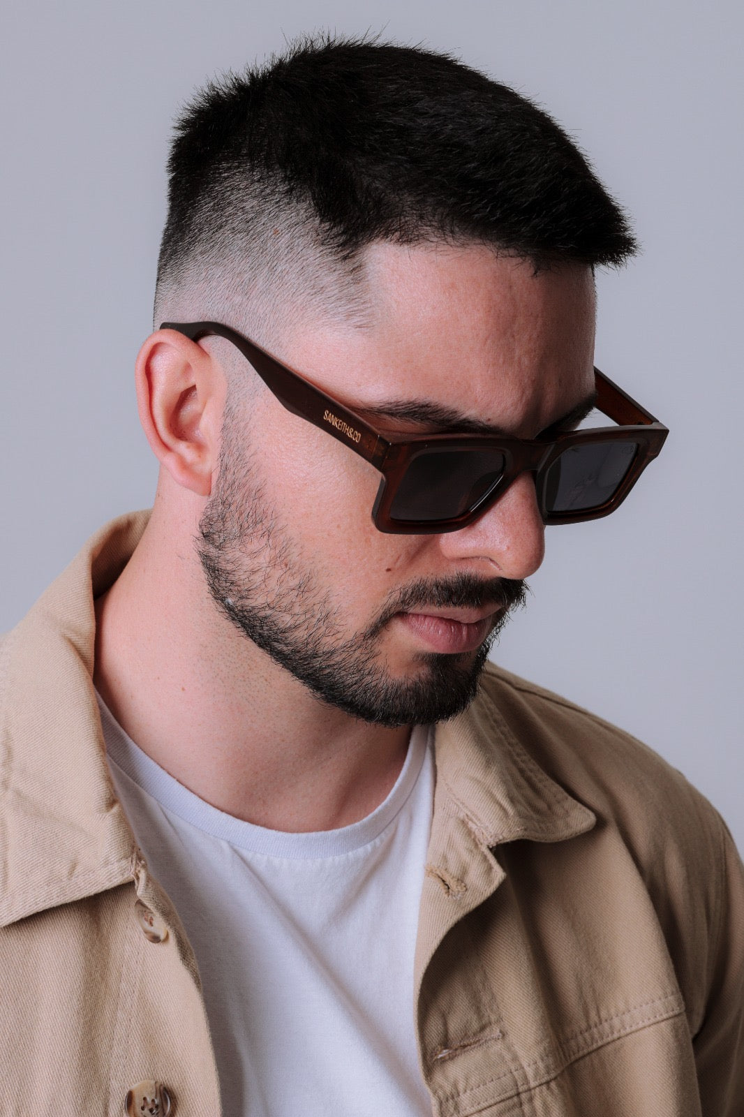 Óculos de Sol Unissex San Keith Valença Quadrado Marrom