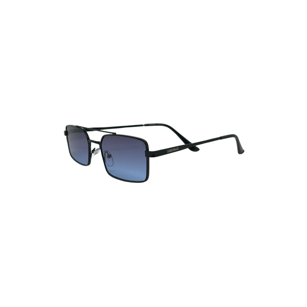 Óculos De Sol Masculino San Keith Sparta Preto Lente Azul