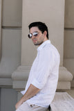 Óculos de Sol Masculino San Keith Executivo Prata