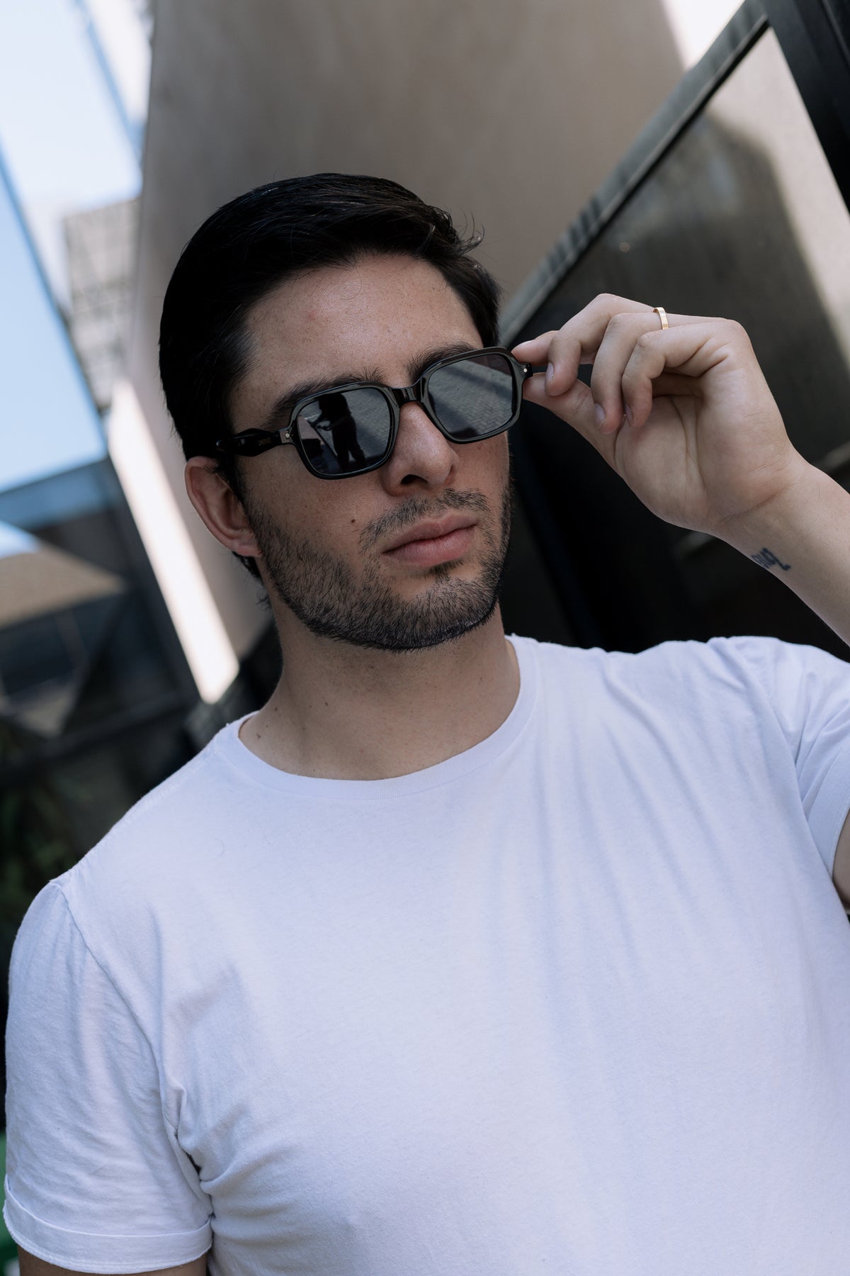 Óculos de Sol Unissex San Keith Lisboa Preto