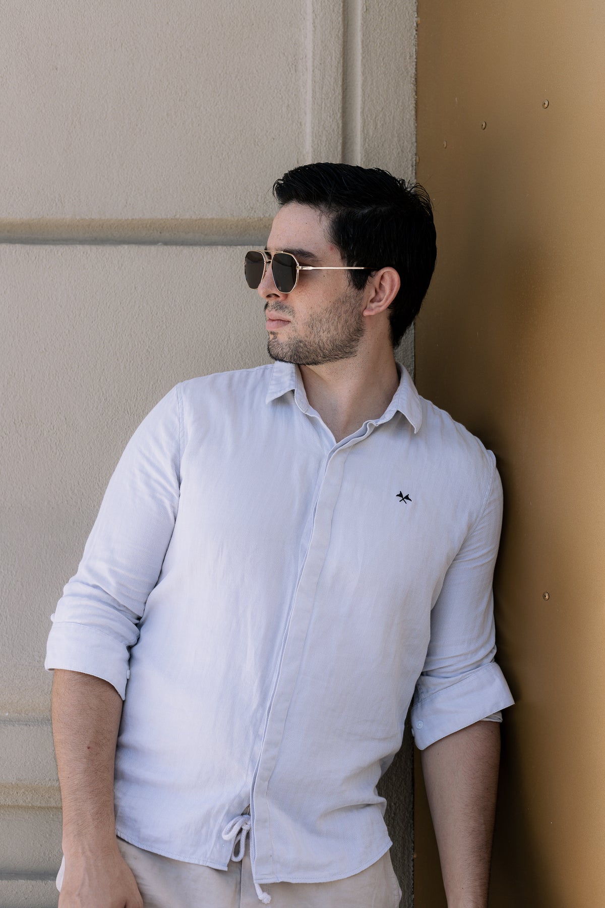Óculos de Sol Masculino San Keith Executivo Dourado