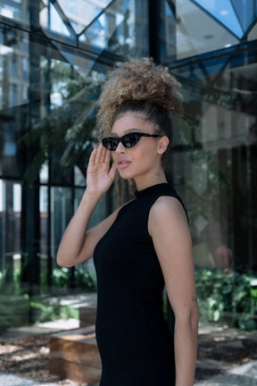 Óculos de Sol Feminino San Keith Chanel Gatinho Preto