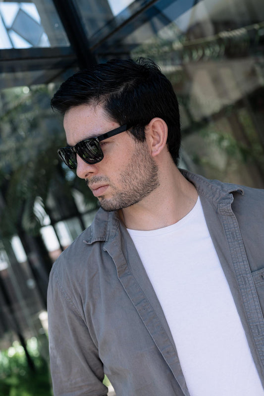 Óculos de Sol Masculino San Keith Málaga Preto