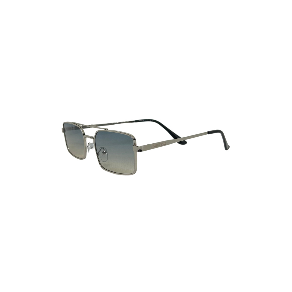 Óculos De Sol Masculino San Keith Sparta Prata Lente Degrade