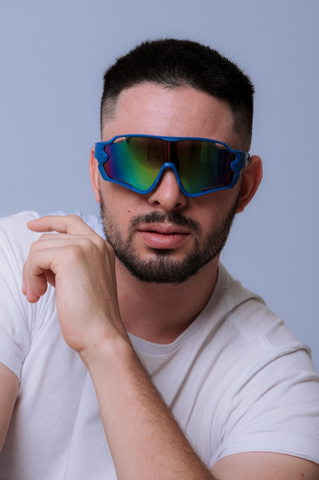 Óculos de Sol Unissex San Keith Skyy Azul Espelhado