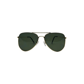 Óculos de Sol Unissex San Keith Aviador Dourado Com Lente Verde