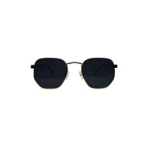 Óculos de Sol Unissex San Keith Oxford Bambu Dourado Lente Preta