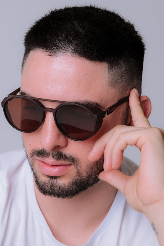 Óculos de Sol Masculino San Keith Alok Premium Marrom