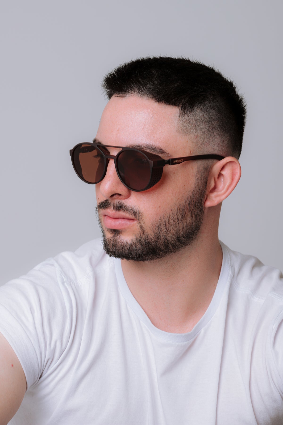 Óculos de Sol Masculino San Keith Alok Premium Marrom