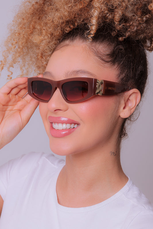 Óculos de Sol Feminino San Keith Bali Marrom