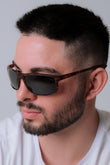Óculos de Sol Masculino San Keith Barcelona Polarizado Animal Print