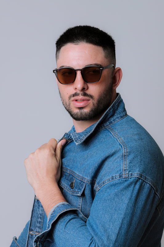 Óculos de Sol Masculino San Keith Leblon Azul