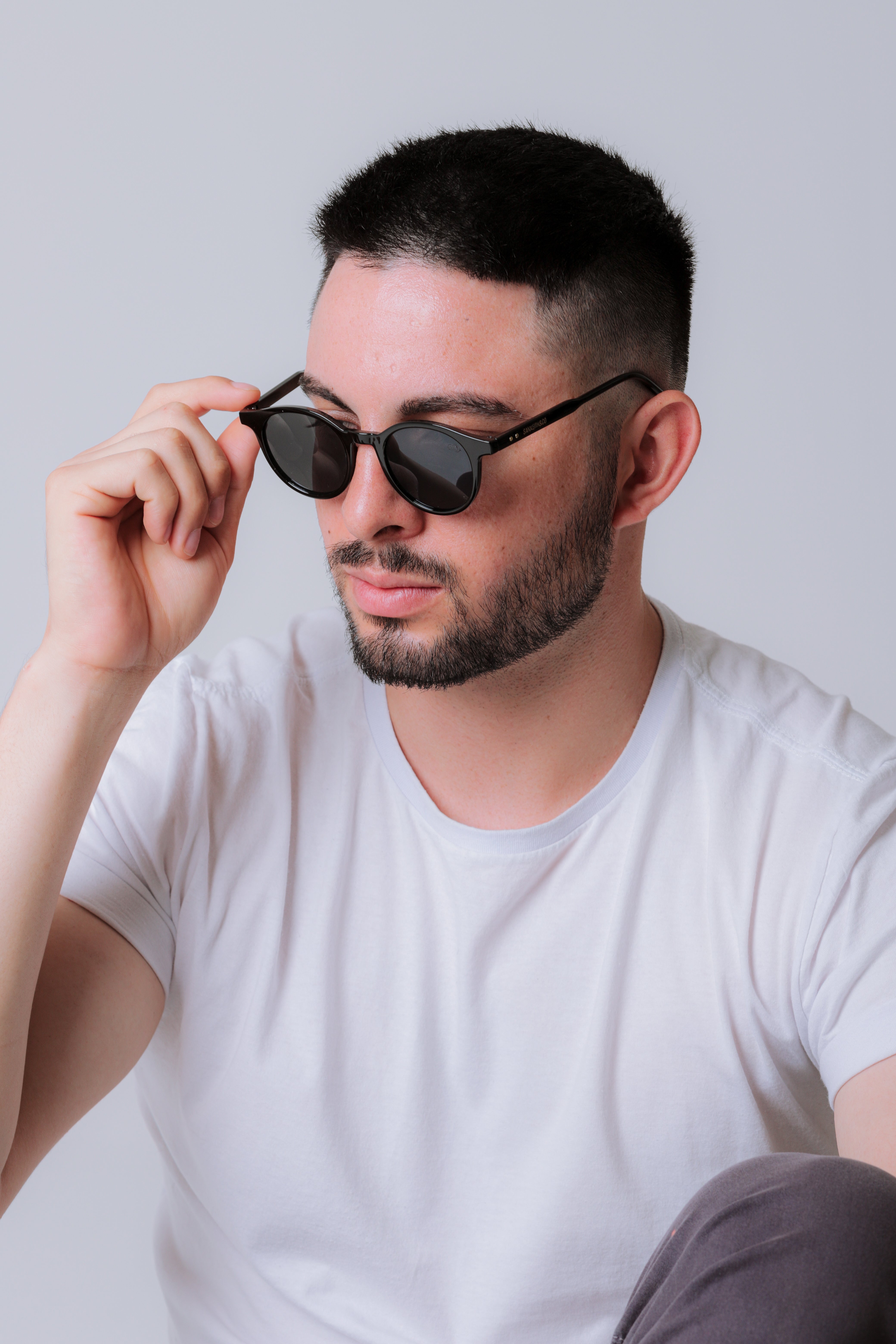 Óculos de Sol Masculino San Keith Tokio Redondo Preto