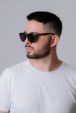 Óculos de Sol Masculino San Keith Veneza Quadrado Preto